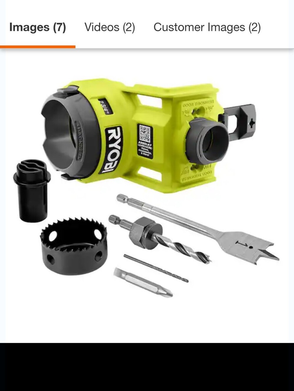 RYOBI Wood Door Lock Installation Kit w/ Hole Saw + Spade, Pilot & Screw Bits